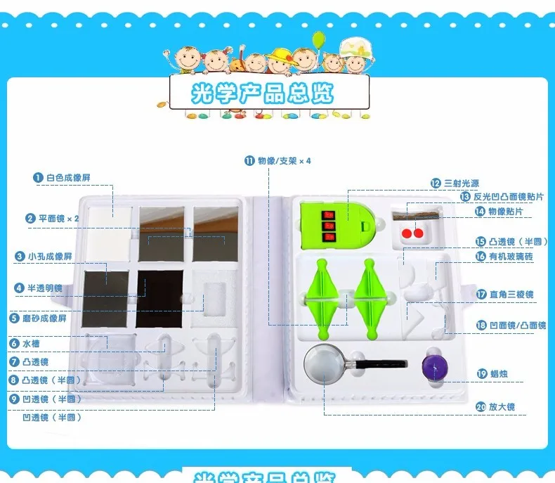 Junior high school physics experiment tools большой полный бак включает механику, электрическую, магнитную, оптику, акустику, тепловую