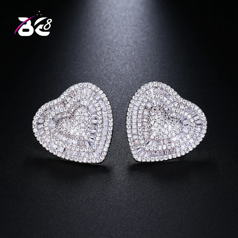 

Be 8 Fashion Small Heart AAA Cubic Zirconia Stud Earrings for Women Cute Crystal Earings Fashion Jewelry E460