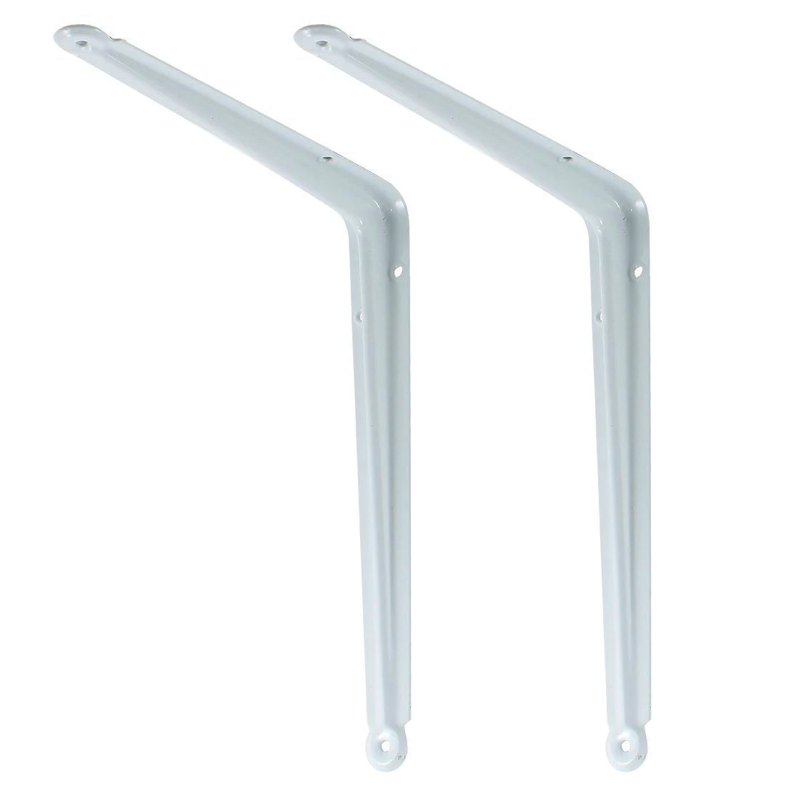 

Promotion! 2 Pcs 10" x 8" Metal Angle Support Shelf Corner Bracket White