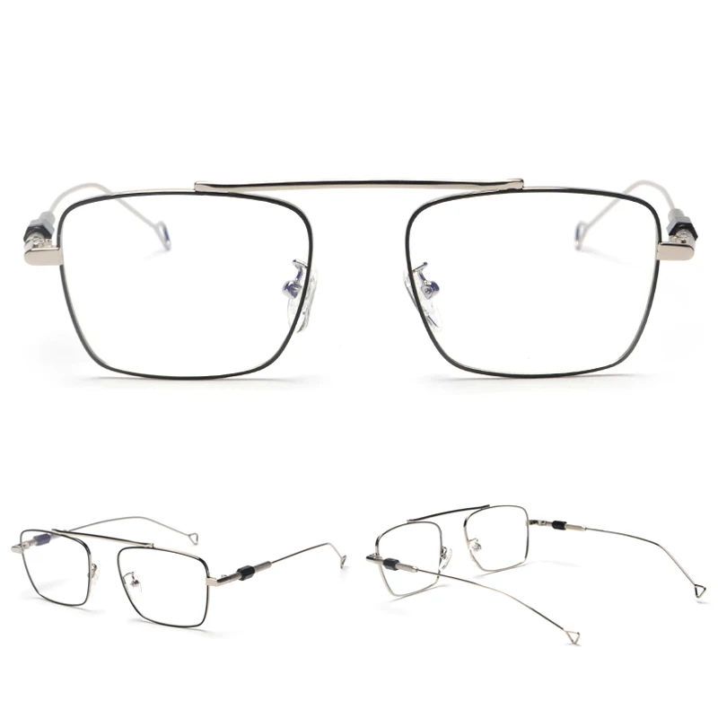 Peekaboo Женская оптическая квадратная оправа для очков металл Компьютерная Защита от излучения очки для мужчин Высокое качество