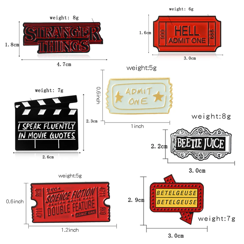 GDHY новейшая брошь BEETLE JUICE, странные вещи, BETELGEUSE эмалированные булавки для кинобилетов приборные панели вывески значки ювелирные изделия брошь