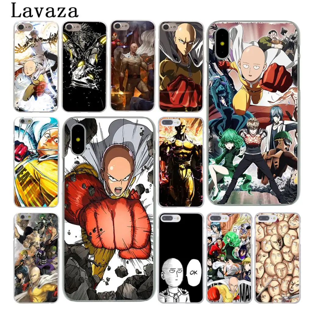 

Lavaza One Punch Man Hard Case Shell for Apple iPhone 6 6s 7 8 Plus 4 4S 5 5S SE 5C for iPhone XS Max XR Cases