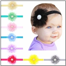 Children-s-hair-band-Newborn-Hairband-chiffon-Bow-Flower-baby-Headbands-for-girl-Elastic-Baby-haarband