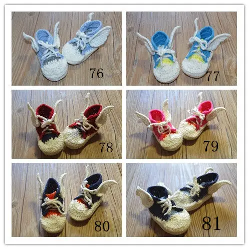 

QYFLYXUE- Pure hand woven wool shoes, beautiful wing shoes, newborns shoes, toddler shoes, multicolor customization, and exempti