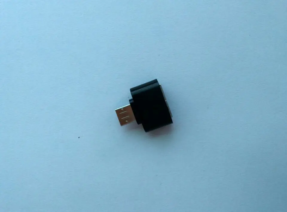 10 шт./партия Высокое качество USB к USB OTG адаптер 2,0 конвертер для планшетных ПК флэш-Мышь Клавиатура с треком - Цвет: black