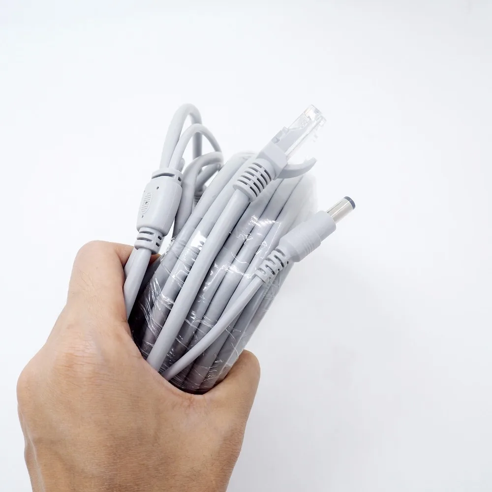 V Cabo De Extensão de Energia para Câmera de CFTV IP