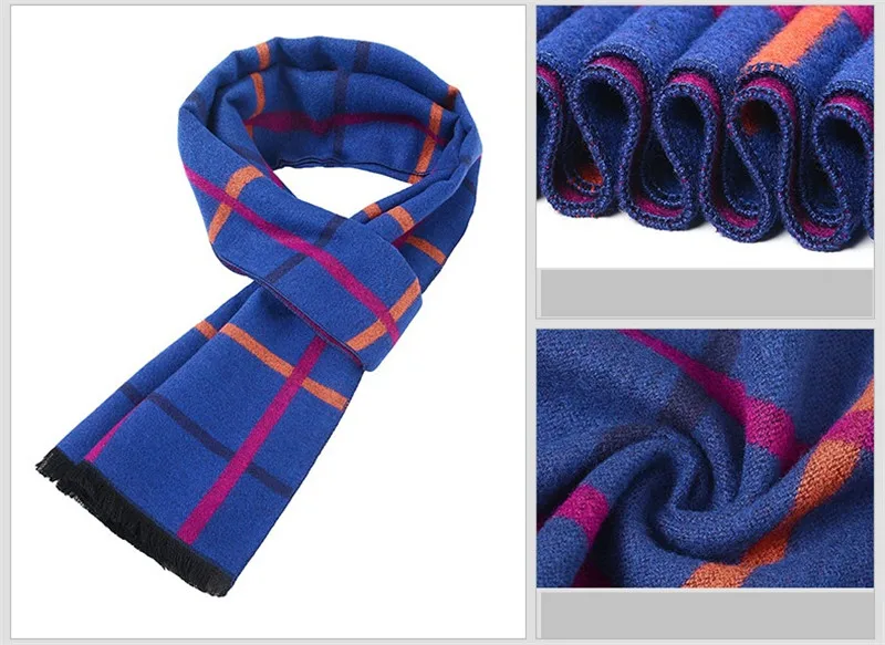 Visrover мужской шарф повседневные деловые шарфы зимний теплый мягкий кашемировый шарф роскошный бренд высокое качество плед шаль шейный платок