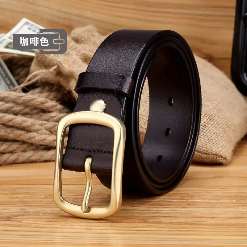 dark tan belt