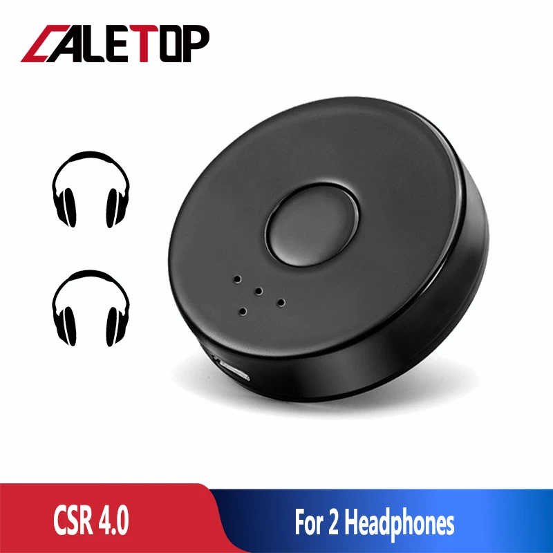 

CALETOP Bluetooth Transmitter For TV Audio 3.5mm Stereo HIFI Wireless Adapter Transmisor CSR4.0 Multipoint Music Adaptor For PC