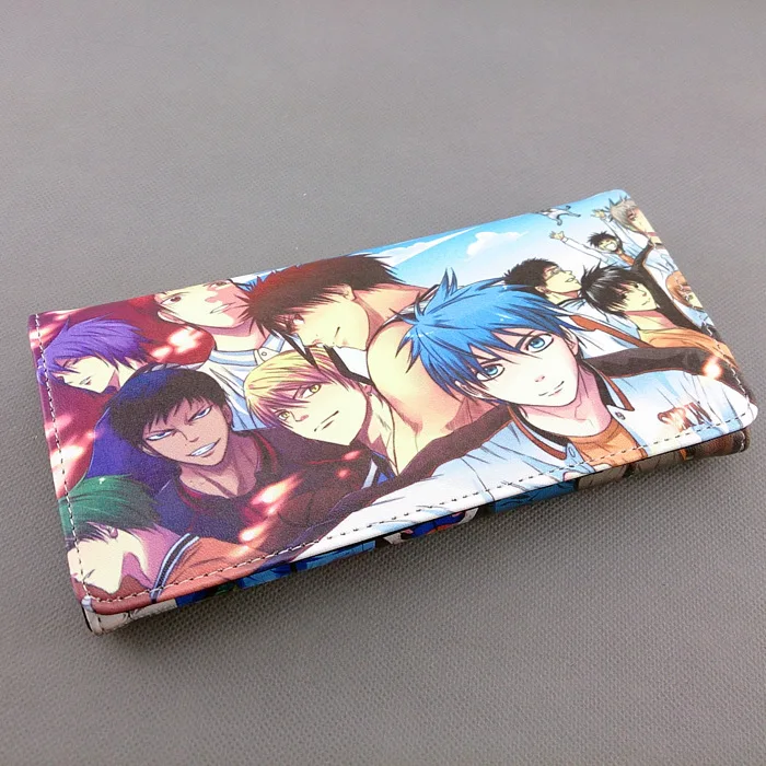 Длинный стильный кошелек из искусственной кожи Kuroko no Basket Tetsuya/Kagami Taiga/Hyuga Junpei |