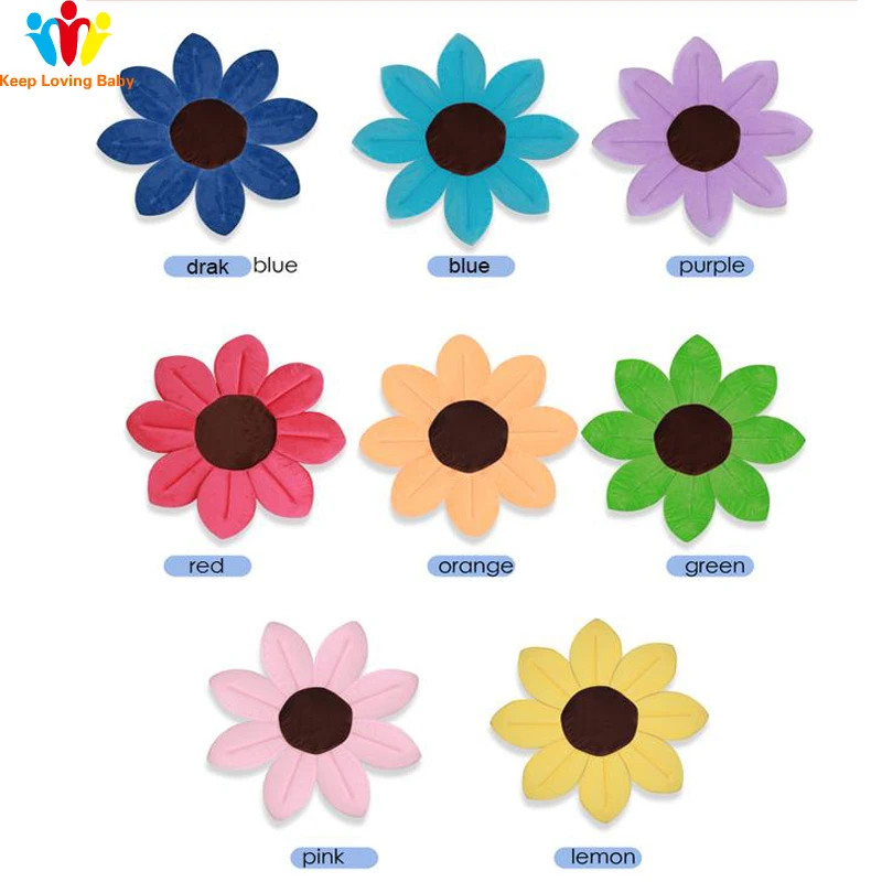 Baby Bath Blooming Flower Newborn Bathtub Foldable Lotus Shape Cushion Skin Bath Pad Portable Tub Soft Seat