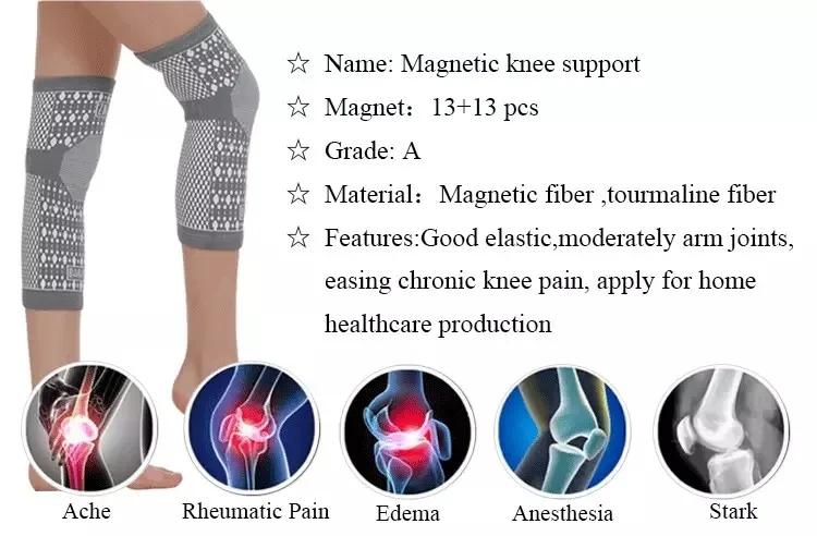 Sportter медный Магнитный наколенник/Эластичный компрессионный магнитный терапевтический наколенник с турмалиновые магниты \ камни