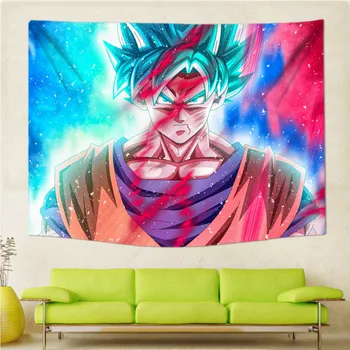 

Colorful Decor Japan Anime Dragon Ball Wall Hanging Tapestry Polyester 200*150cm Son Goku Polyester Curtains Long Table Cover