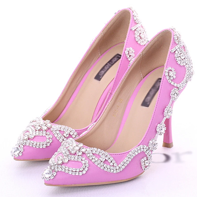 Heels Pink Wedding Shoes Bridal Party 