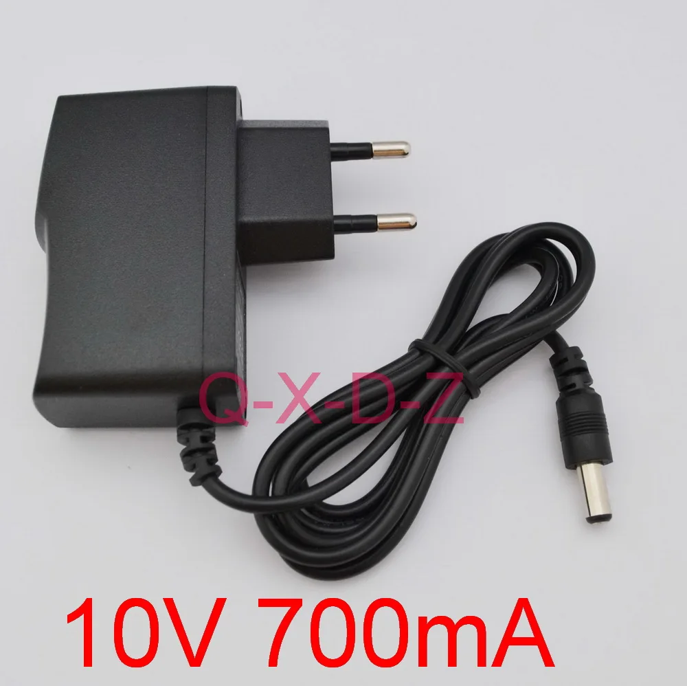 

1PCS 10V 700mA AC 100V-240V Converter Switching power adapter DC 10V 700mA 0.7A Supply EU Plug DC 5.5mm x 2.1mm-2.5mm