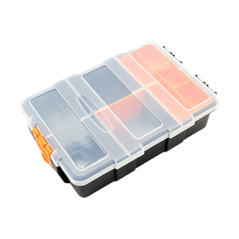 Plastic parts box packing  tool   bait  hardware fittings  frosted plastic screw receive a case small tool chest