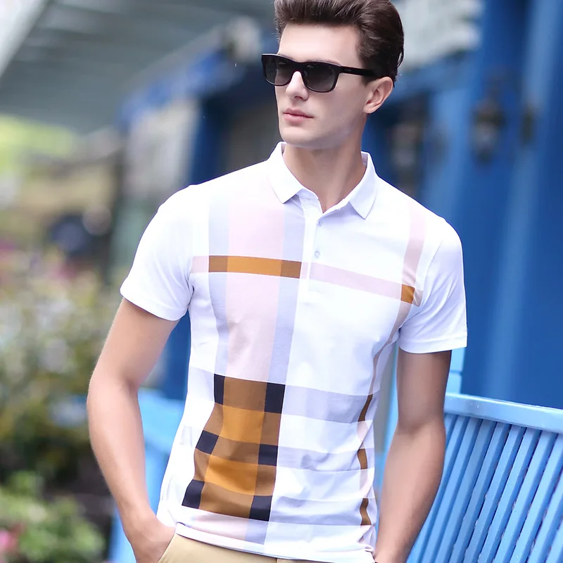 

high quality brand clothing short sleeve cotton business casual breathable homme camisa Summer polo shirt men plus size XXXL