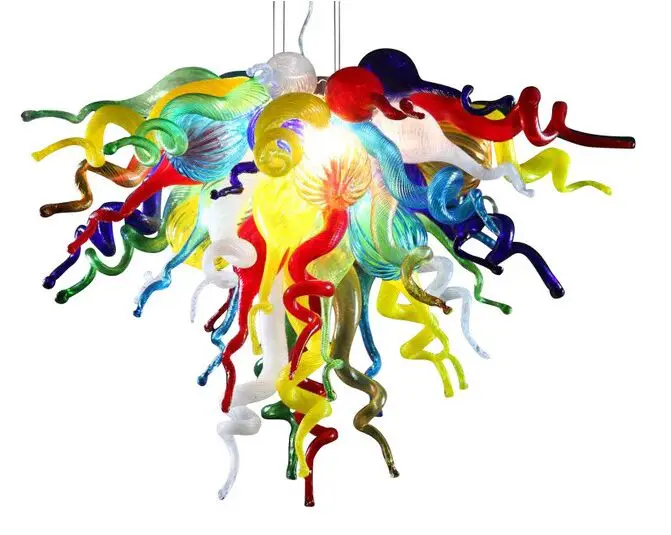 

Multi Colored Murano Glass Chandelier Hand Blown Glass Chandelier Modern LED Chandelier Lighting