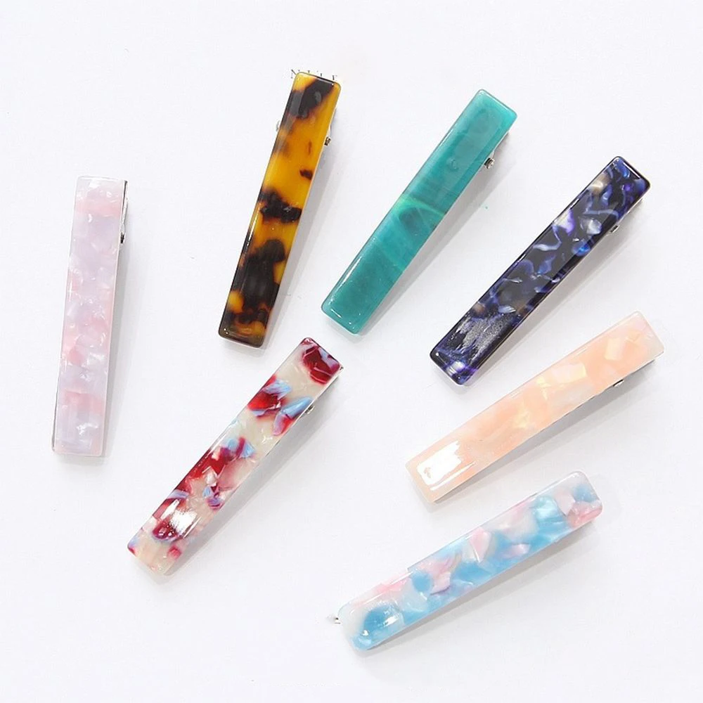 

New Hot Resin Acetate Hair Clip Women Hair Accessories Hair Clip Girls Hair Pins Sweet Daily Headwear Barrette For Women Girls