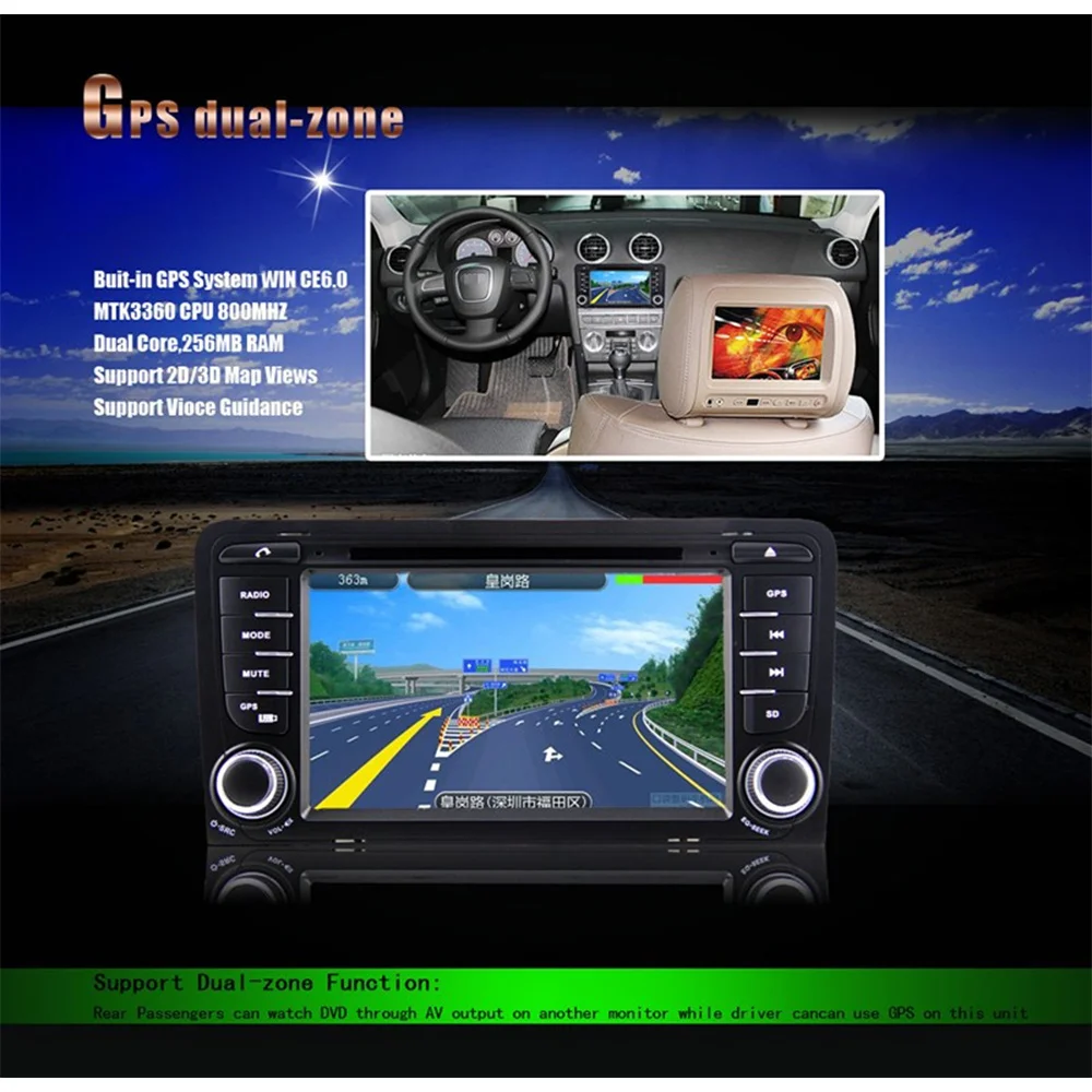 Excellent Eunavi 2 Din Car DVD Player For AUDI A3 S3 RS3 With 3G USB GPS BT IPOD FM RDS Subwoofer with car radio GPS Navigation Free Maps 4 Excellent Eunavi 2 Din Car DVD Player For AUDI A3 S3 RS3 With 3G USB GPS BT IPOD FM RDS Subwoofer with car radio GPS Navigation Free Maps 4