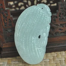 Натуральный нефритовый подвесной кулон с арбуз Юн фу арахисовый сертификат идентификации