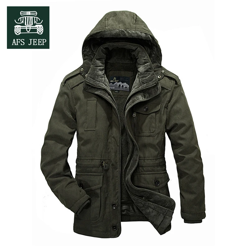 Plus Size 4XL Detachable Liner Men's Jacket Brand Thick Winter Cotton Parka Snow Warm Jacket