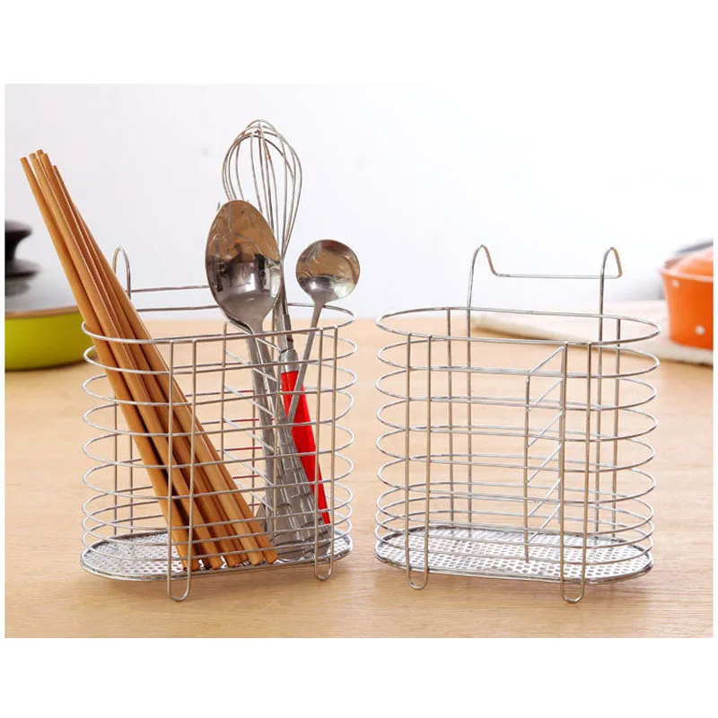 Household Stainless Steel Chopsticks Tube Hanging Chopsticks Cage