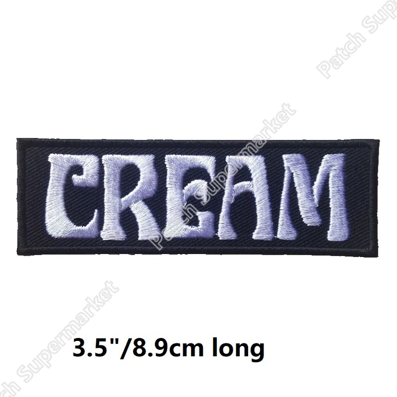 

3.5" CREAM ROCK BAND MUSIC JACK BRUCE ERIC CLAPTON MUSIC Iron On Patches Embroidered punk collection garment accessories