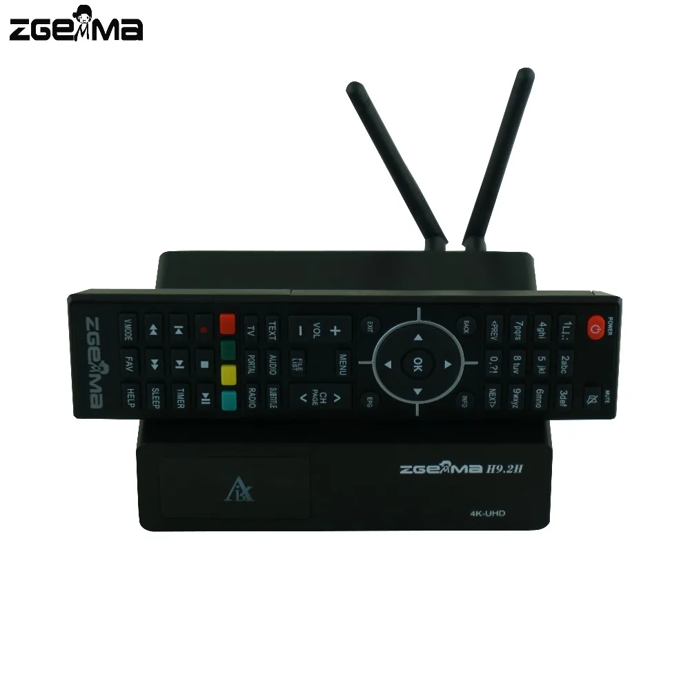 Новейший UHD 4K ZGEMMA H9.2H Enigma 2 Linux 4,1 HEVC H.265 4K Ultra HD 2160p DVB-S2X/DVB-T2/Cable Combo DVB Декодер приемник