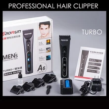 Профессиональная электрическая машинка для стрижки волос titanium Blade 2000mA батарея Мужская триммер для бороды машинка для стрижки волос для салона A6