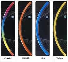 Free shipping New Bike Bicycle car styling Motorcycle Wheel Tire Tyre Reflective Stickers Strip Decal Tape Safety 18inch 7color