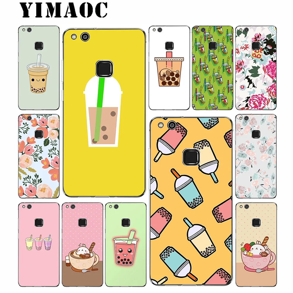 Yimaoc Bubble Tea Marvelous Soft Case for Huawei Mate 30 20 P30 P20 P10 P9 P8 2015 2016 2017 P Smart Lite Pro |