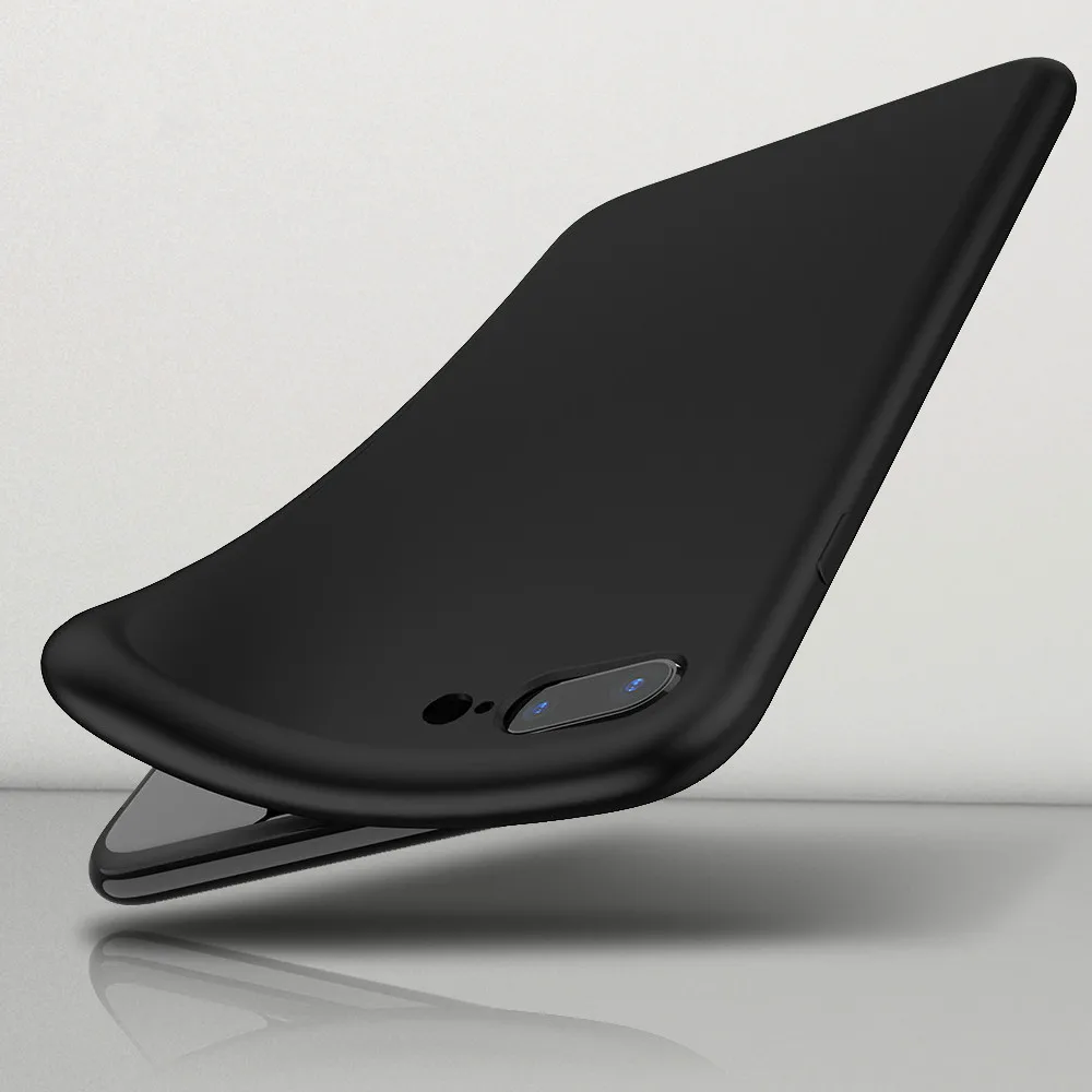 Матовый чехол для iPhone X 7 8 6 6s Plus Xr Xs Max мягкие силиконовые чехлы 5 5S SE Оригинальный