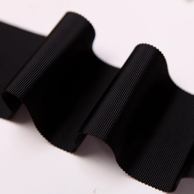 [IuBuFiGo] Лента из вискозы Petersham 50 ярдов/партия|ribbon black|ribbon black and whitecotton ribbon |