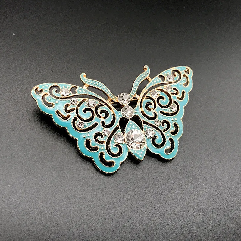 

Temperamental new enamel drop simple butterfly brooch corsage pin
