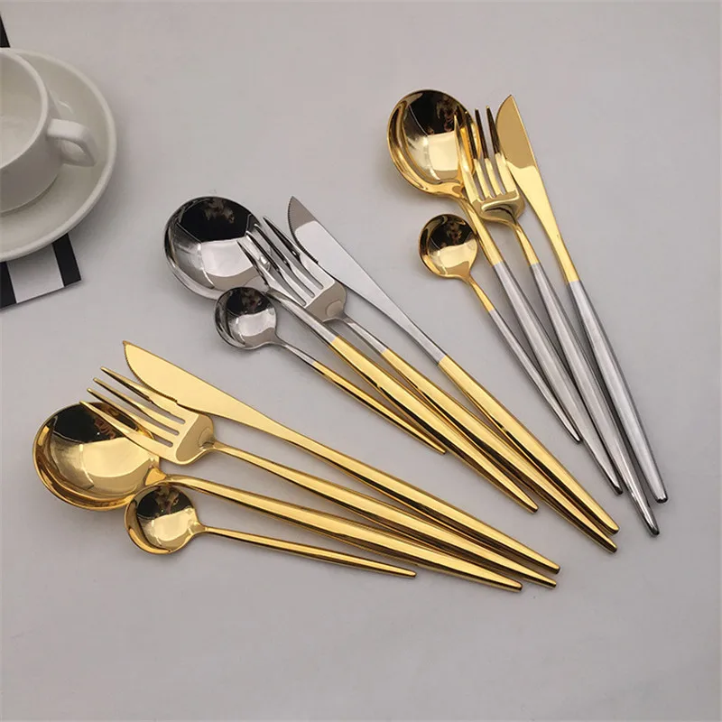 Buy 304 Stainless Steel Silver Cutlery Set Dining