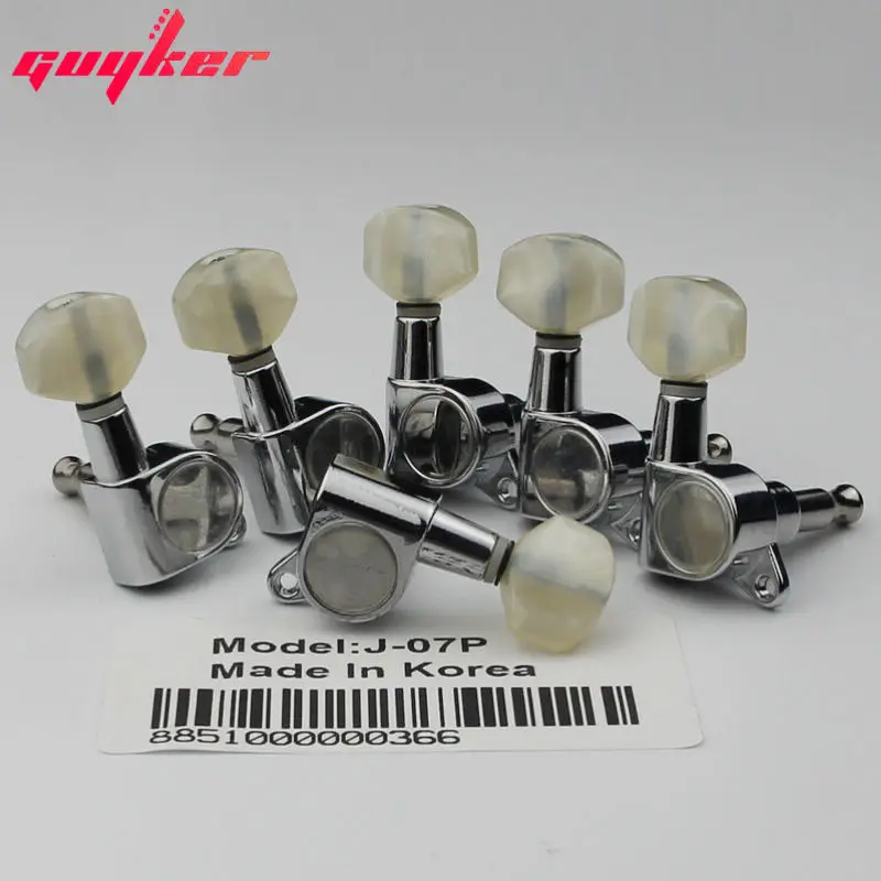 

6R Chrome Guitar Tuning Peg Key Acrylic button For Sta J07P