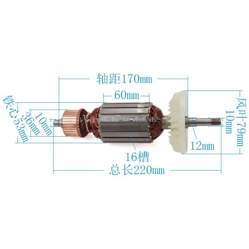 220 V-230 V G18SE3 арматура роторный якорь мотор сменный для Hitachi 360594E 180 230 G23MR G18SE3 G18MR угловая шлифовальная машина