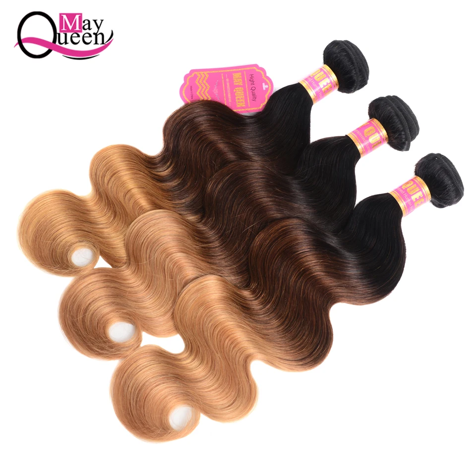 Ombre Peruvian Body Wave Hair Bundles With Closure 1b 4 27 Three Tone Color May Queen Remy Human Hair 3 Bundles With Closure Ombre Peruvian Body Wave Hair Bundles With Closure 1b 4 27 Three Tone Color May Queen Remy Human Hair 3 Bundles With Closure