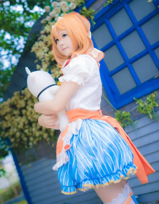 Kousaka Honoka Cos Jurk Liefde Live Sprookje Cosplay Kostuum Meid Pak Lolita Rok Een Kousaka Honoka Cos Jurk Liefde Live Sprookje Cosplay Kostuum Meid Pak Lolita Rok Een