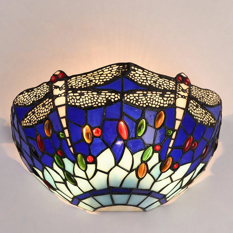 Dragonfly Stained Glass Light