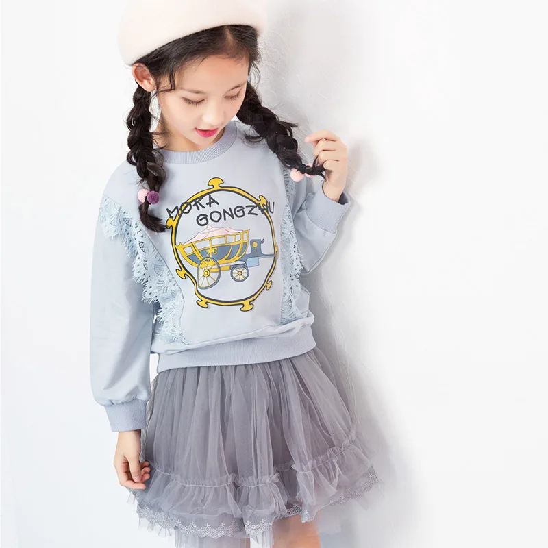 

Girls T Shirts Kids Spring autumn Shirts For Girls Long Sleeve Patchwork Girls T-Shirt Tops 4 6 8 10 12 Years Big Girls Clothes