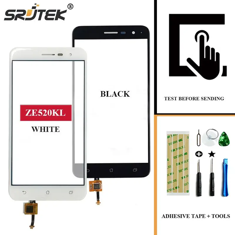 Srjtek для ASUS Zenfone 3 ZE520KL Z017D Z017DA Z017DB 5 2 ''сенсорный экран дигитайзер Датчик Переднее