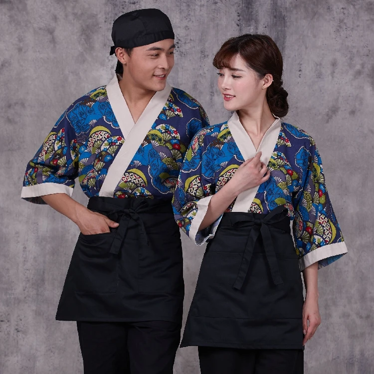 new Japan Style chef uniform Japanese Chef service Kimono work wear