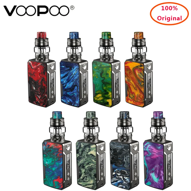 

Original Vape Kit VOOPOO DRAG mini Platinum Starter Kit 117W 4400mah Box MOD Vape Uforce T2 Tank Electronic Cigarette Vaporizer