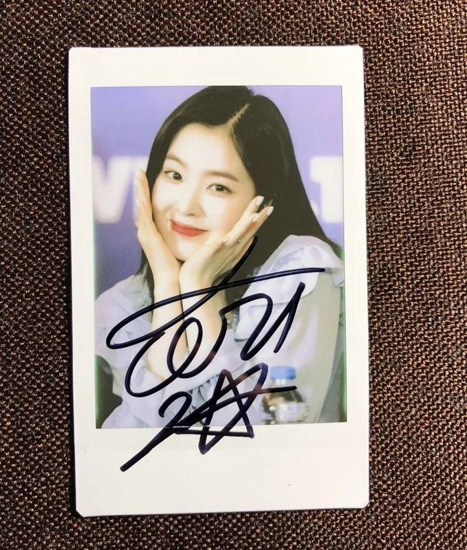 Ручной работы красный бархат Irene с автографом Polaroid 3 дюйм(ов) K-POP 5C1