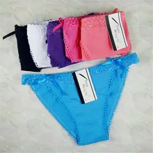 New Hot Cotton with Lace Side best quality Underwear Women sexy panties Casual Intimates female Briefs Cute Lingerie N844