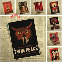Твин Пикс ВИНТАЖНЫЙ ПЛАКАТ фильм домашняя комната бар декоративная живопись постер крафт-бумага Ретро плакат