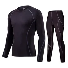 2017 Men Long Sleeve Compression Skin Pant T-shirts Fitness pant GYM Running Pants soccer Basketball Sports Tights sets shirts