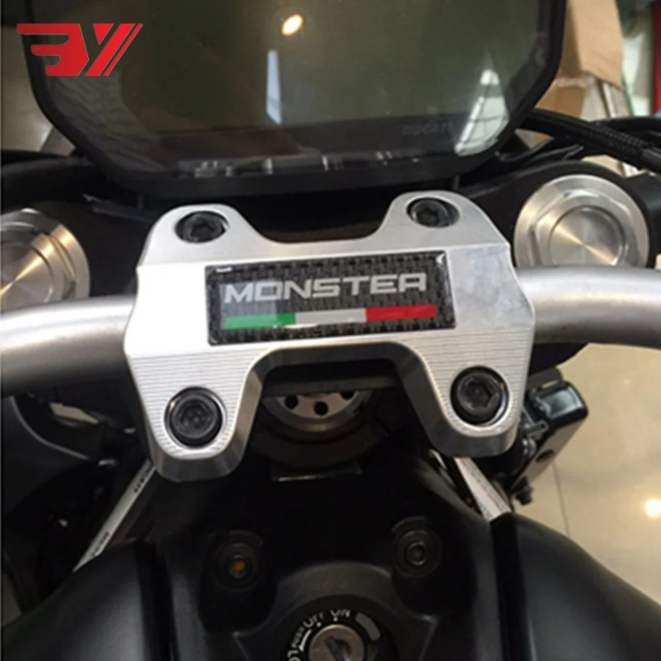 Аксессуары с ЧПУ руль зажим Кронштейн верхний мотоцикл для Ducati Monster 821 2016-2014 мотокросс эндуро супермото Байк